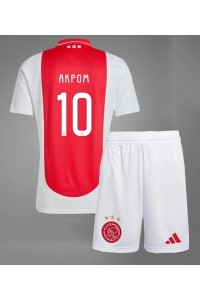 Fotbalové Dres Ajax Chuba Akpom #10 Dětské Domácí Oblečení 2024-25 Krátký Rukáv (+ trenýrky)